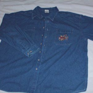 Vintage Disney Winnie the Pooh Denim Shirt